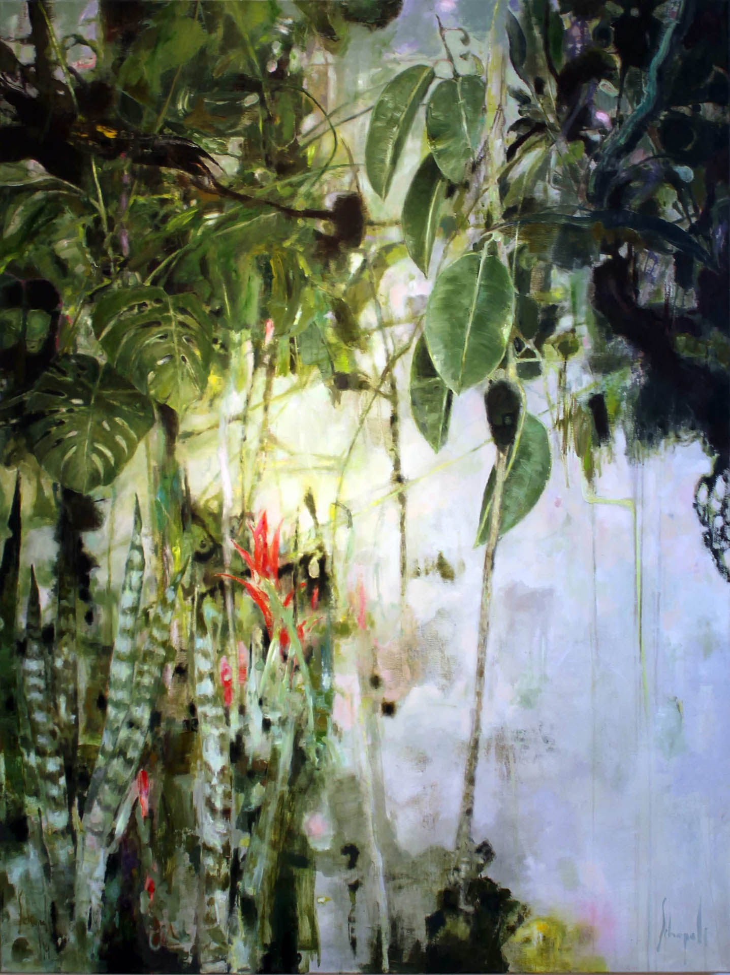 SCHAPALS CAROLA Tropical treasures 2019 160x120cm Oel auf Leinwand Kopie