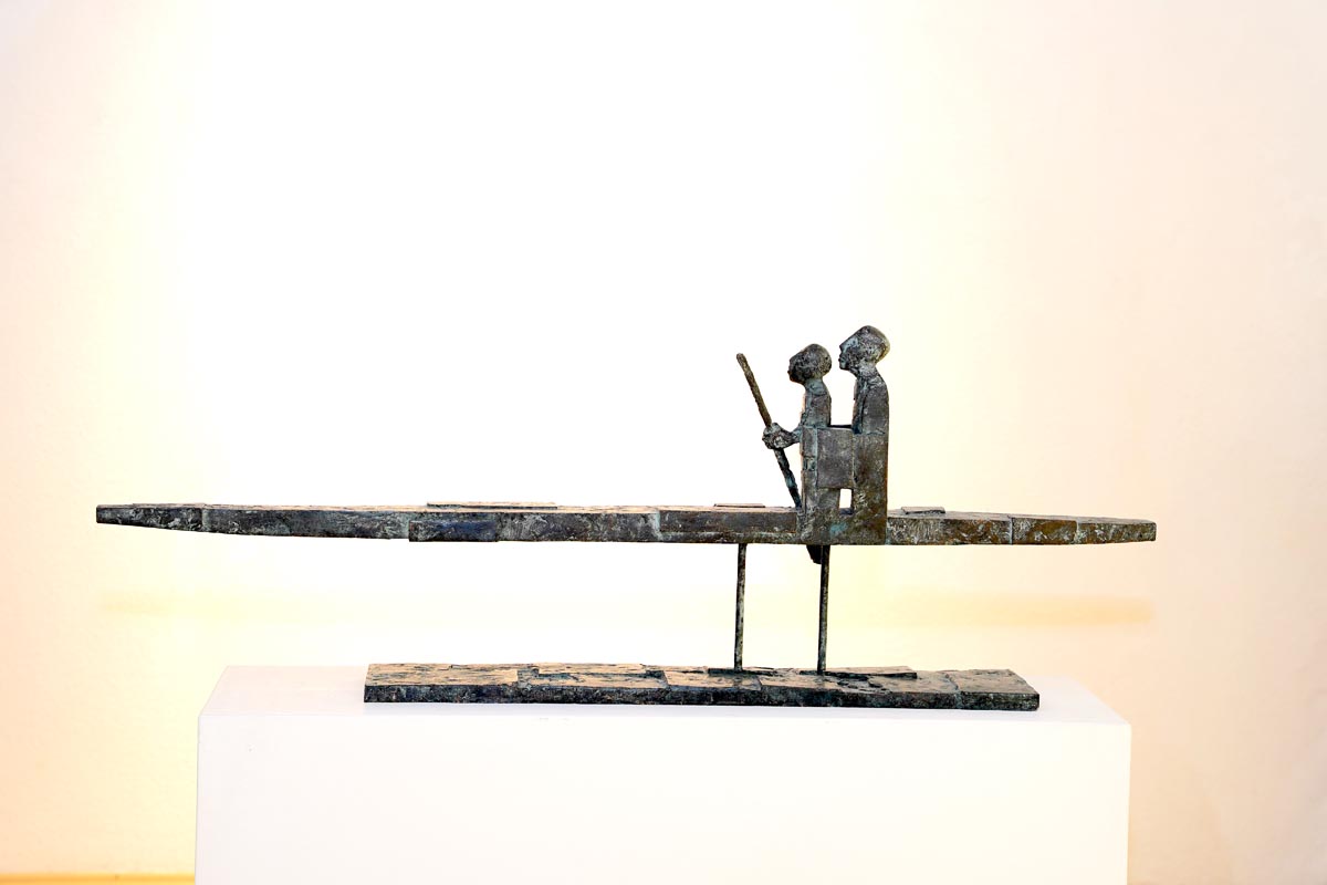 MICHAEL JASTRAM River III 40x125 x155cm Bronze Wachsausschmelzverfahren 2020